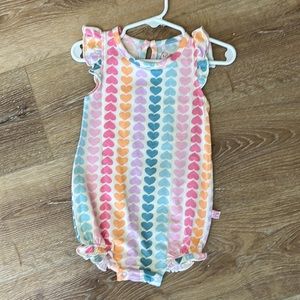 Ruffle Butts Heart Romper 2T NWOT